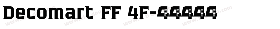 Decomart FF 4F字体转换